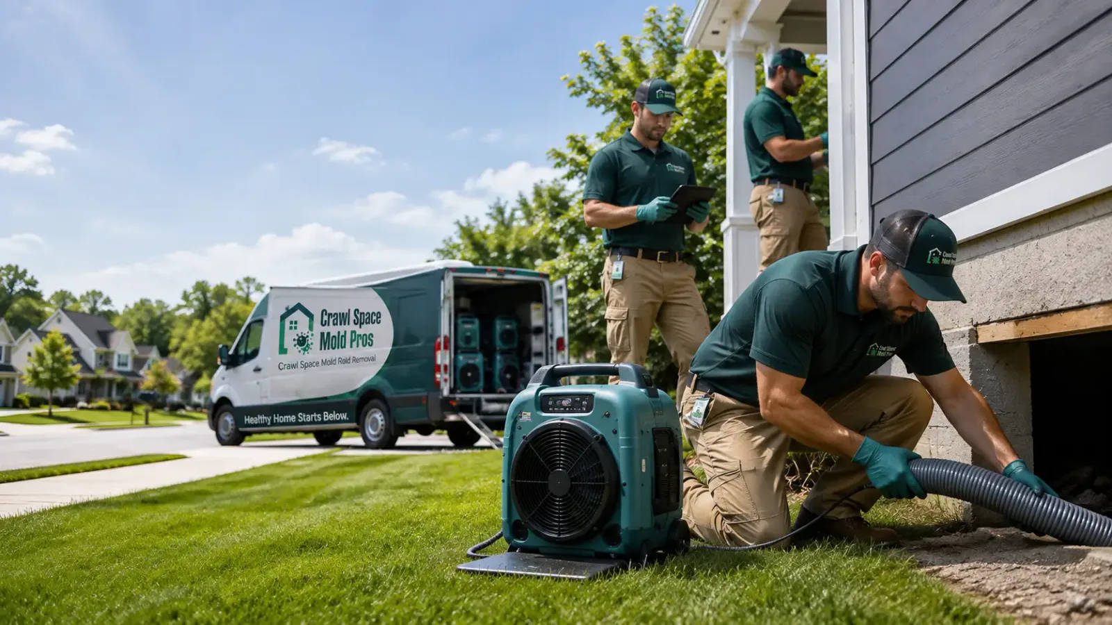 Crawl Space Mold Removal in Belding, MI